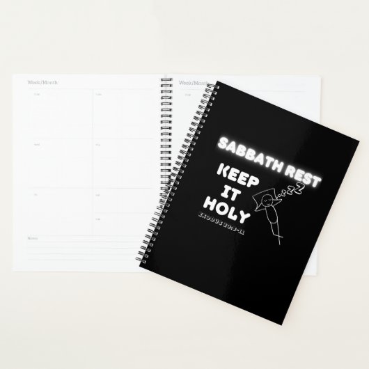 Sabbatrust Houd het heilig grafisch ontwerp Planner (Display)