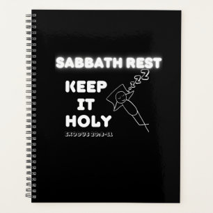 Sabbatrust Houd het heilig grafisch ontwerp Planner