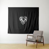 Sabbatsche Baphomet Geit Kwaad Satanisch Wandkleed (In Situ (horizontaal))