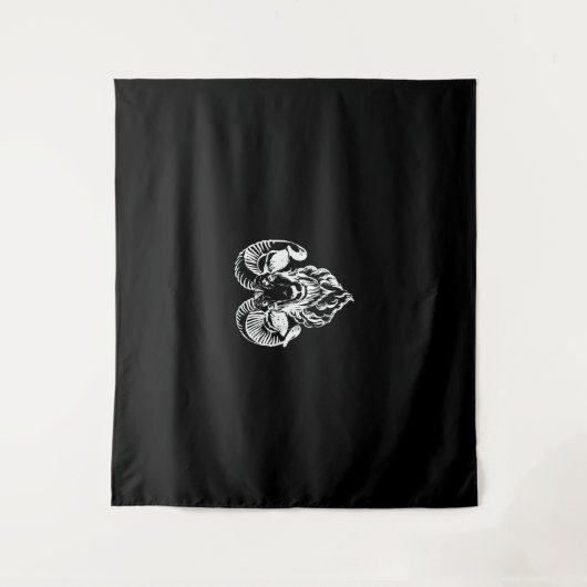 Sabbatsche Baphomet Geit Kwaad Satanisch Wandkleed (Voorkant)