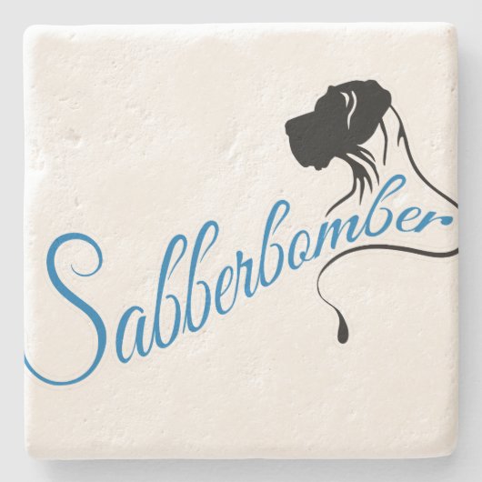Sabberbomber Stenen Onderzetter (Voorkant)