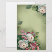 Sabby Chic  Rozen Briefpapier (Voorkant / Achterkant)