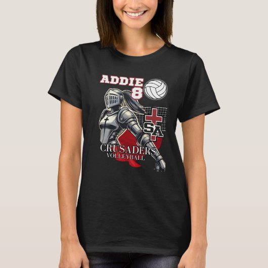 SABC Volleybal - Addie 8 T-shirt (Voorkant)