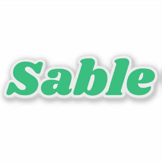 Sabeldier Sticker (Voorkant)