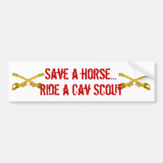 sabels, sabels, Sla een paard over..., Rijd een Ca Bumpersticker