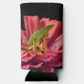 Sabelsprinkhaan op Zinnia Seltzer Blikjeskoeler (Achterkant)