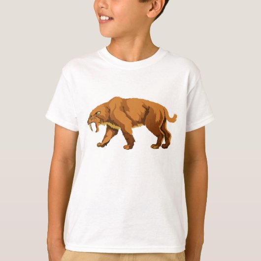 Sabeltandkat T-shirt (Voorkant)