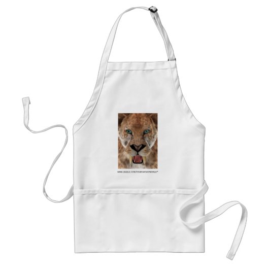 Sabeltandtijger of Smilodon Standaard Schort (Voorkant)