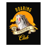 Sabeltandtijger Retro Zonsondergang Avonturenclub