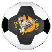 Sabeltandtijger Retro Zonsondergang Avonturenclub Voetbal (Gedraaid)