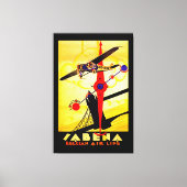 Sabena Art Deco Compass Canvas Afdruk (Voorkant)