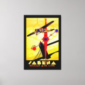 Sabena Art Deco Compass - L Canvas Afdruk (Voorkant)