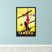 Sabena Art Deco Compass - M Canvas Afdruk (Insitu (Houten vloer))