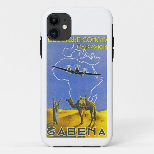 Sabena ~ Belgique Congo Case-Mate iPhone Case (Achterkant)