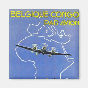 Sabena ~ Belgique Congo Magneet