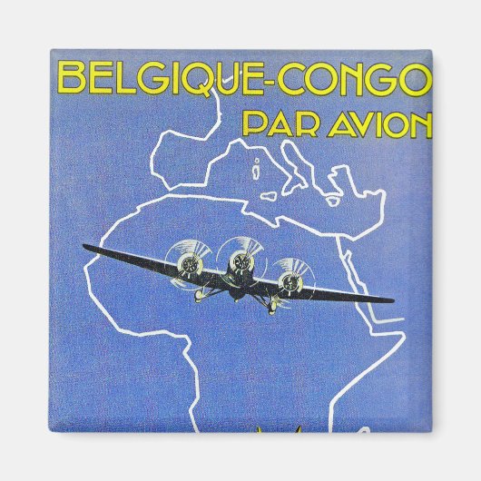 Sabena ~ Belgique Congo Magneet (Voorkant)