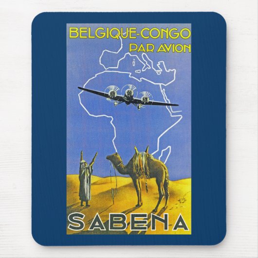Sabena ~ Belgique Congo Muismat (Voorkant)