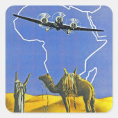 Sabena ~ Belgique Congo Vierkante Sticker (Voorkant)