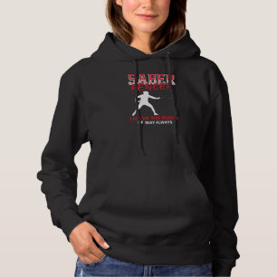 Saber Fencer Fencing Coach Combat Sport Szwaarmash Hoodie