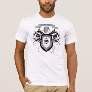 Saber Fencing Crest White Mannen T-Shirt