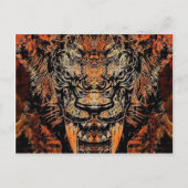 Saber Tooth Briefkaart (Voorkant)