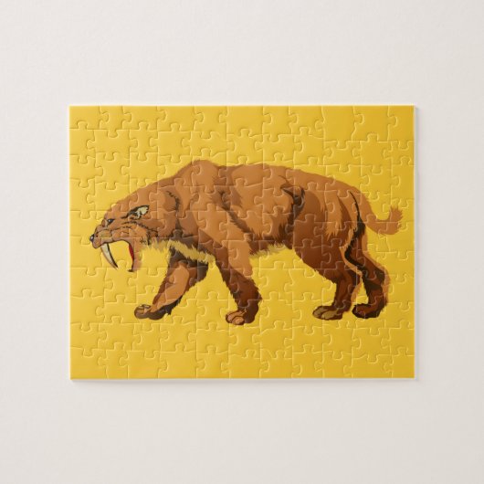 Saber Tooth Cat Legpuzzel (Horizontaal)