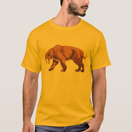 Saber Tooth Cat T-shirt (Voorkant)
