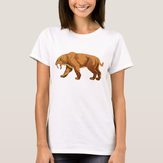 Saber Tooth Cat T-shirt (Voorkant)