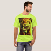 Saber-Tooth Tiger Hi-Vis Work T-shirt (Voorkant volledig)