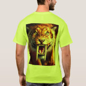 Saber-Tooth Tiger Hi-Vis Work T-shirt (Achterkant)