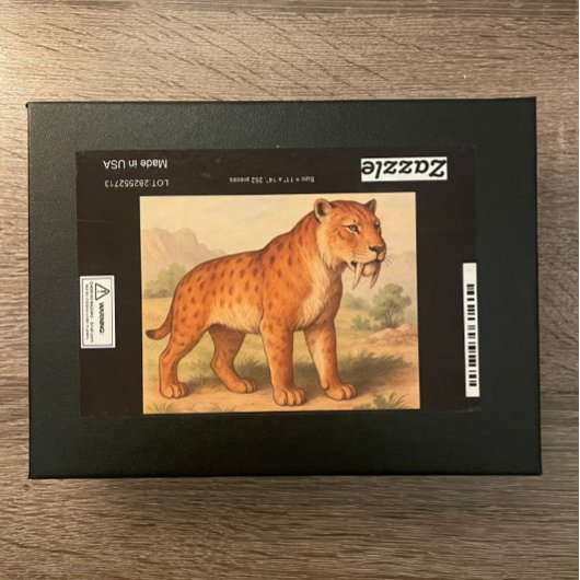 Saber-Tooth Tiger Natuurlijke geschiedenis Puzzel Legpuzzel