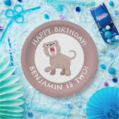 Saber Toothed Tiger Smilodon gepersonaliseerde ver Papieren Bordje (Feest)