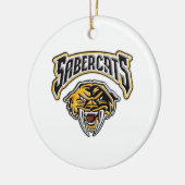 Sabercats Youth Football & Cheer Keramisch Ornament (Links)