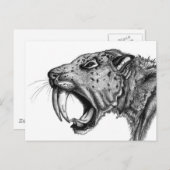 sabertoothPENCIL Briefkaart (Voorkant / Achterkant)