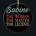 Sabine Name I  Beach I Personalized Sabine Keramisch Ornament<br><div class="desc">Sabine Name I  Beach I Personalized Sabine Gift. Perfect gift voor je vader,  moeder,  papa,  mannen,  vrouwen,  vriend en familieleden op de dag van de Thanksgiving,  kerstdag,  Moederdag,  vaderdag,  4 juli,  1776 Onafhankelijke dag,  Veteranendag,  Halloween Dag,  Patrick's Day</div>