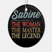 Sabine Name I Beach I Personalized Sabine Keramisch Ornament (Links)