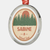 Sabine National Forest Metalen Ornament (Links)