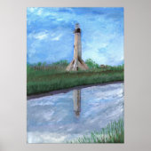 Sabine Pass Lighthouse, Louisiana Poster (Voorkant)
