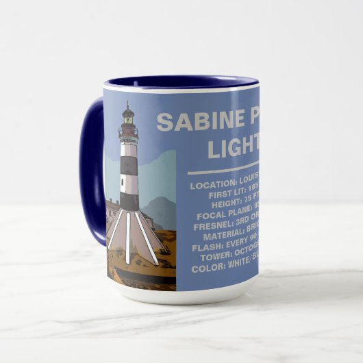SABINE PASS LIGHTHOUSE MOK (Voorkant links)