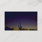 Sabino Canyon Arizona Sunset Visitekaartje (Achterkant)