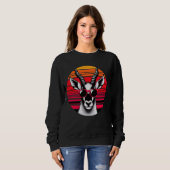 Sable Antelope Retro  Sunset Animal Sunglas Trui (Voorkant volledig)