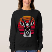 Sable Antelope Retro  Sunset Animal Sunglas Trui (Voorkant)