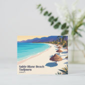 Sable Blanc-strand Djibouti Briefkaart (Staand voorkant)