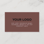 Sable Brown | Simple Company Logo Visitekaartje (Voorkant)