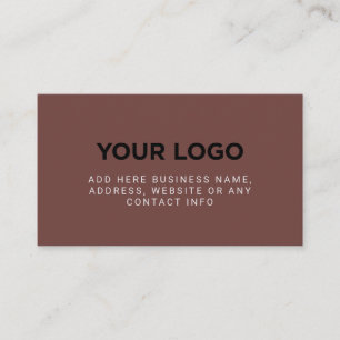 Sable Brown   Simple Company Logo Visitekaartje