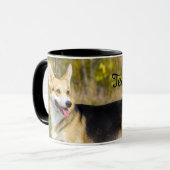 Sable Cardigan Welsh Corgi Dog Mok (Voorkant links)