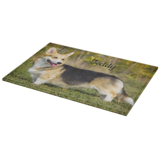 Sable Cardigan Welsh Corgi Dog Snijplank (Hoek)