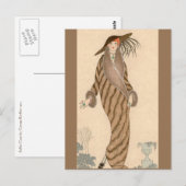 Sable Coat George Barbier Briefkaart (Voorkant / Achterkant)