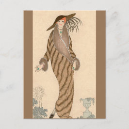 Sable Coat George Barbier Briefkaart