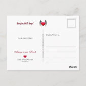 Sable Collie Angel, Dog Heaven - Pet Loss Sympathy Briefkaart (Achterkant)